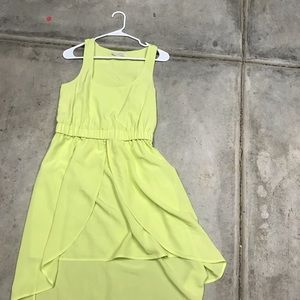 Chartreuse dress